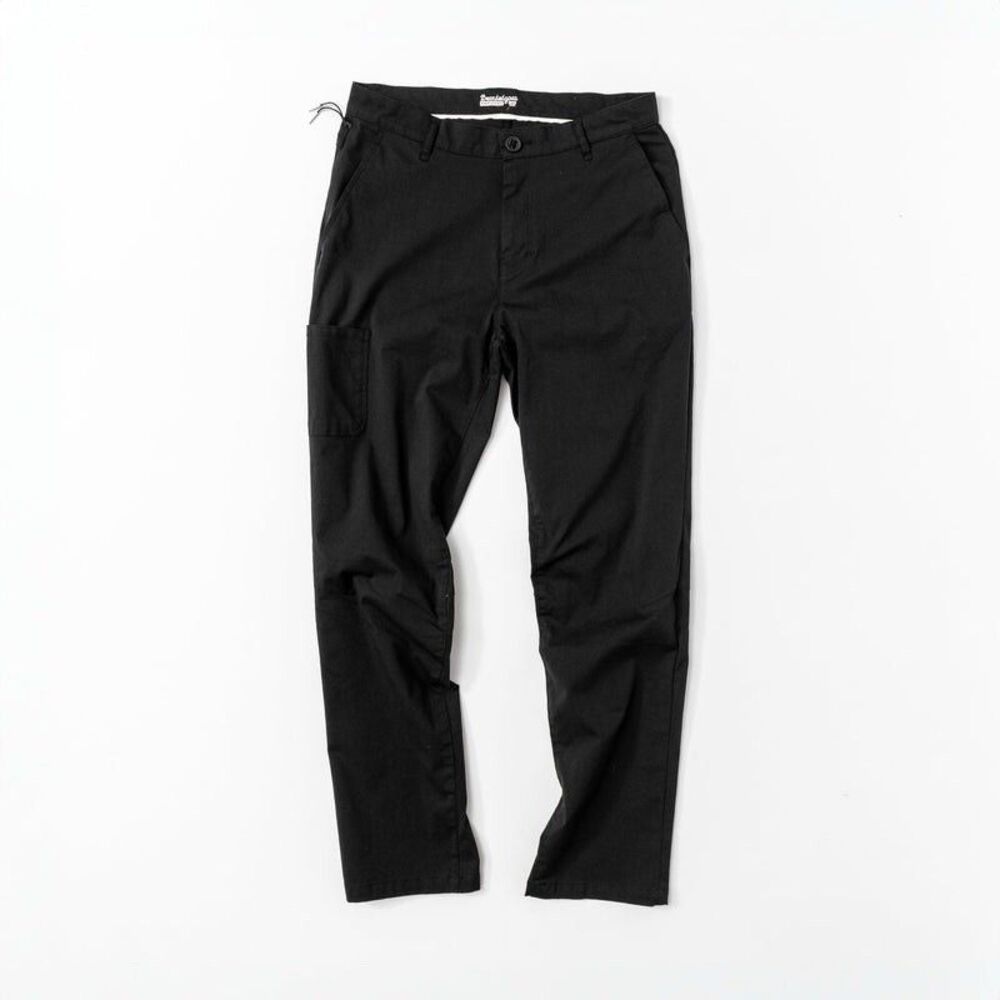 BeardedGoat Union Pant Tapered Black Pockets Hike Comfort Utility Active-Fit 33